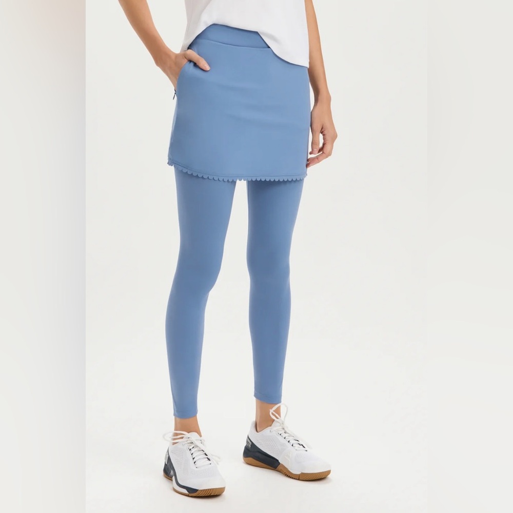 Elegant Sky Blue Women's Leggings